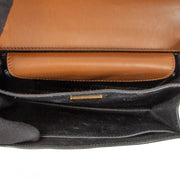 Shop 100% authentic second-hand Prada Cognac/Black City Calf Cahier Shoulder Bag on Labellov.com