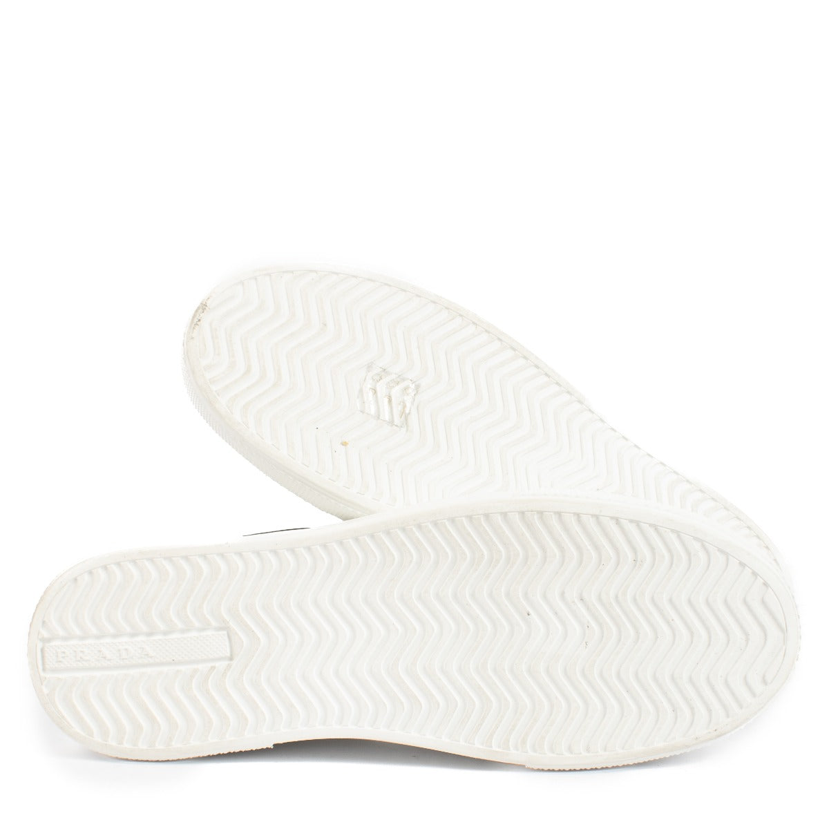Baskets Prada blanches à logo - Taille 38,5