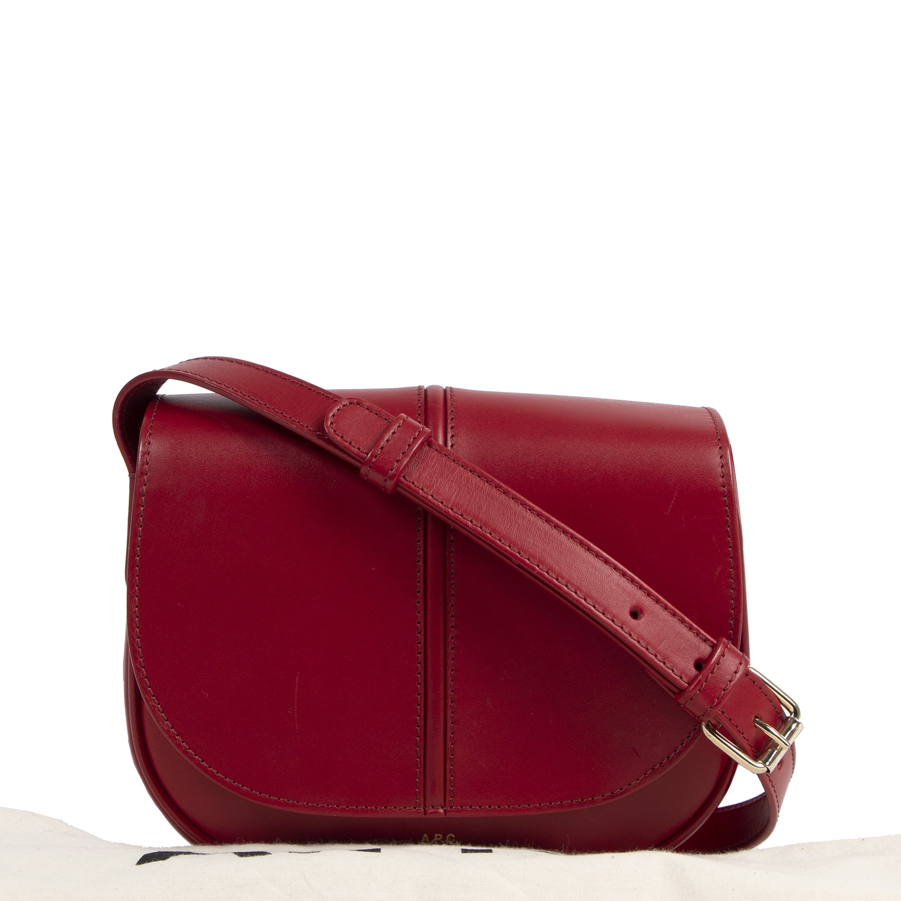 A.P.C. Betty Red Leather Crossbody Bag – Labellov
