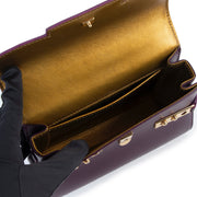 Buy online an authentic second hand Delvaux purple Tempête mini crossbody bag in good condition at Labellov in Antwerp.