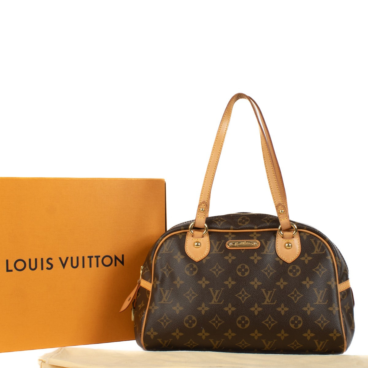 Shop 100% authentic Louis Vuitton Monogram Montorgueil Top Handle Bag at Labellov.com.