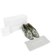 Manolo Blahnik Dipla Brocade Embroidered Loafers