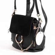 Buy an authentic Chloé Black Mini Faye Backpack in brand new condition at Labellov in Antwerp.