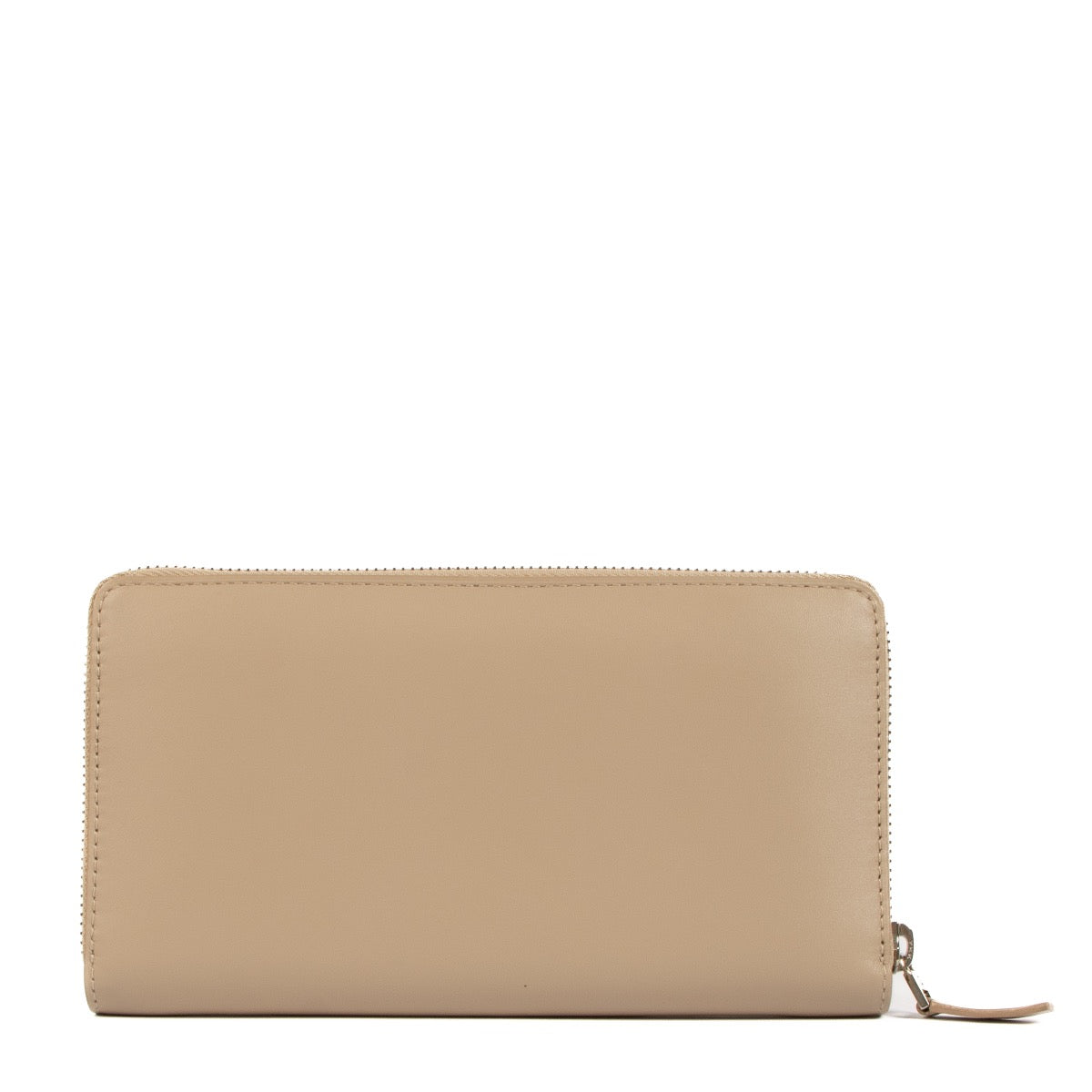 Shop safe online at Labellov in Antwerp, Brussels and Knokke this 100% authentic second hand Delvaux Taupe Box Calf Accordéon Long Wallet