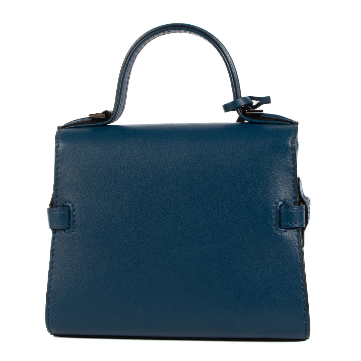 Shop 100% authentic second-hand Delvaux Blue Souple Calf Tempête Micro Bag on Labellov.com