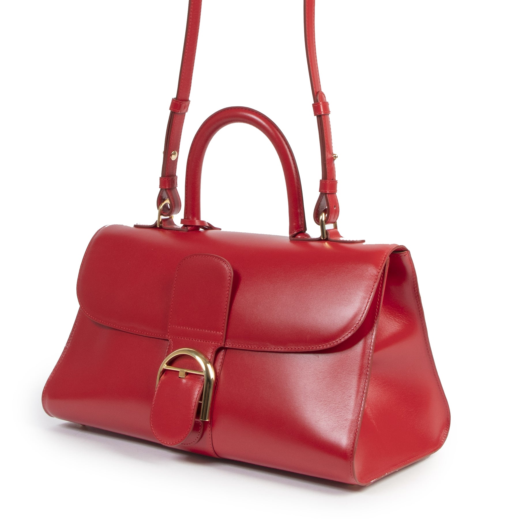 Authentic second-hand vintage Delvaux Brillant East West Lipstick Bag buy online webshop LabelLOV