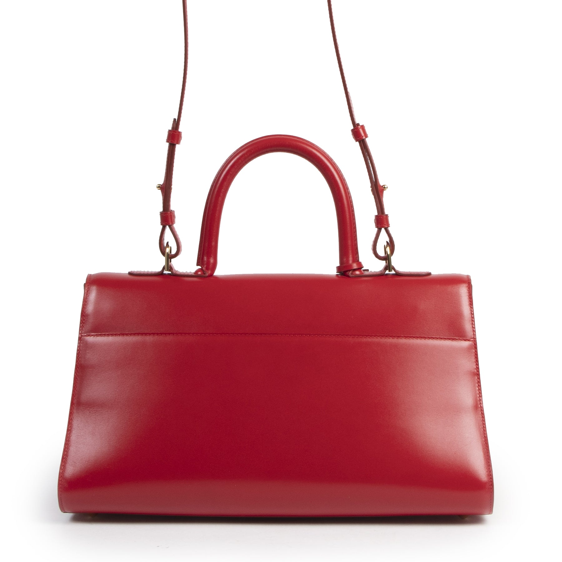 Authentieke tweedehands vintage Delvaux Brillant East West Lipstick Bag koop online bij webshop LabelLOV