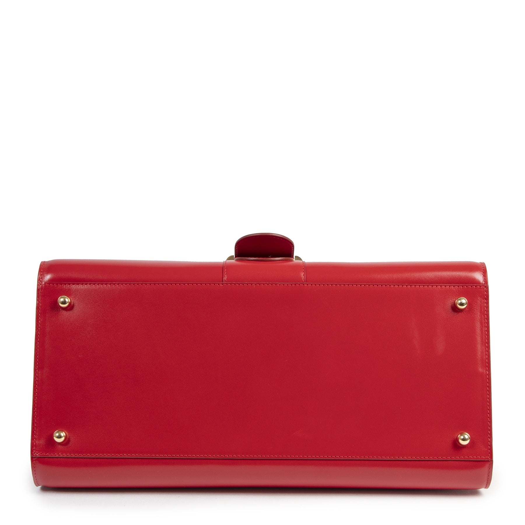 Authentique seconde-main vintage Delvaux Brillant East West Lipstick Bag achète en ligne webshop LabelLOV