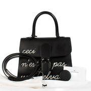 Shop safe online at Labellov in Antwerp, Brussels and Knokke this 100% authentic second hand Delvaux Black Brillant l'Humour MM Bag