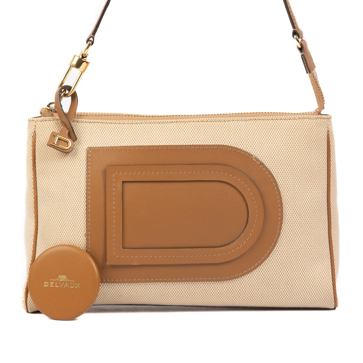 Shop 100% authentic second-hand Delvaux Beige Louise Clutch on Labellov.com