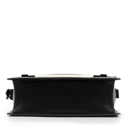 Delvaux Black And White Madame PM Leather Shoulder Bag