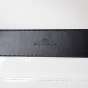 Delvaux Black And White Madame PM Leather Shoulder Bag