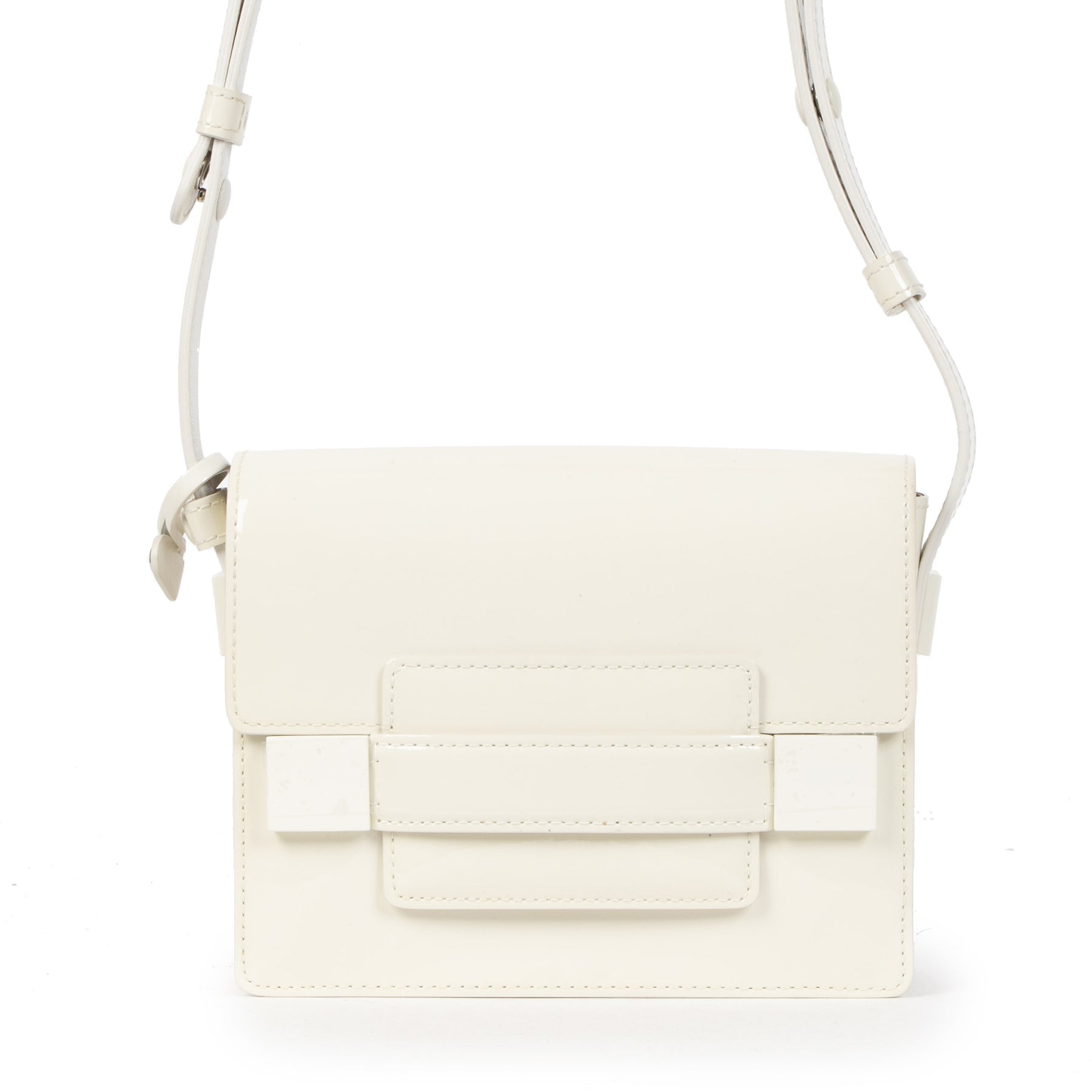 Delvaux Madame Mini White Leather Shoulder Bag for the best price at Labellov