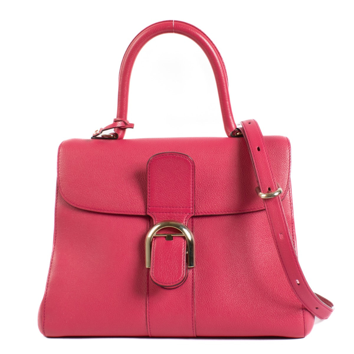 shop 100% authentic second hand Delvaux Pink Leather Brillant MM on Labellov.com