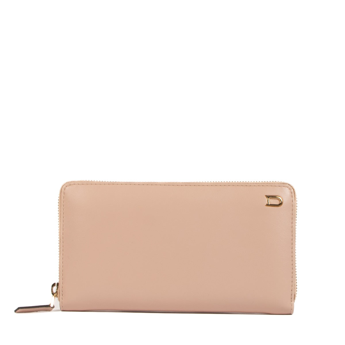 Shop safe online at Labellov in Antwerp, Brussels and Knokke this 100% authentic second hand Delvaux Nude Leather Accordéon Long Wallet