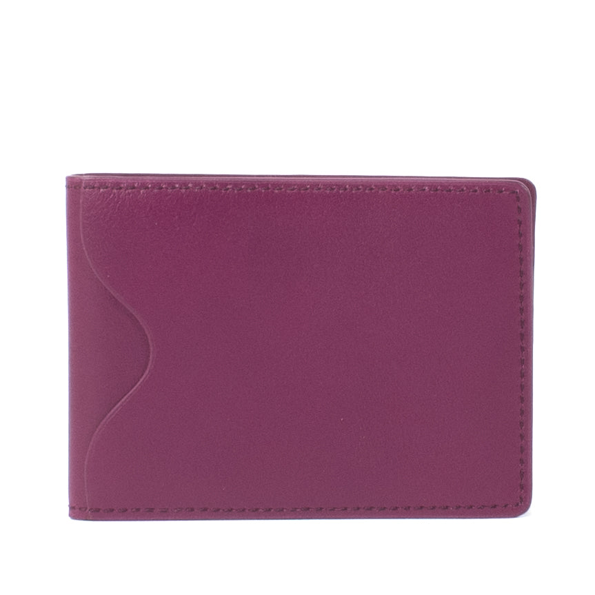 Porte-cartes Delvaux en cuir violet