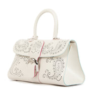 Delvaux Ivory Box Calf Cashmere Brillant East/West Mini Bag