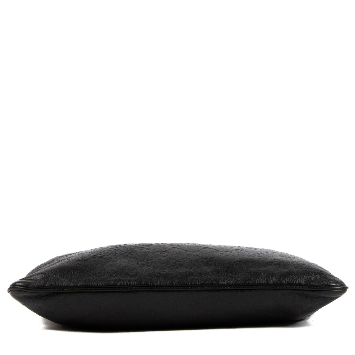 Gucci Black Guccissima Leather Messenger Bag