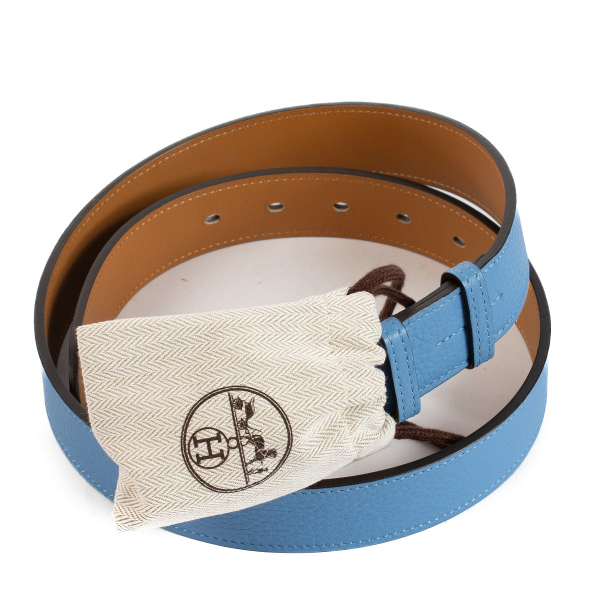 Hermès Bleu Paradis Clemence Etriviere 32 Belt - Size 80