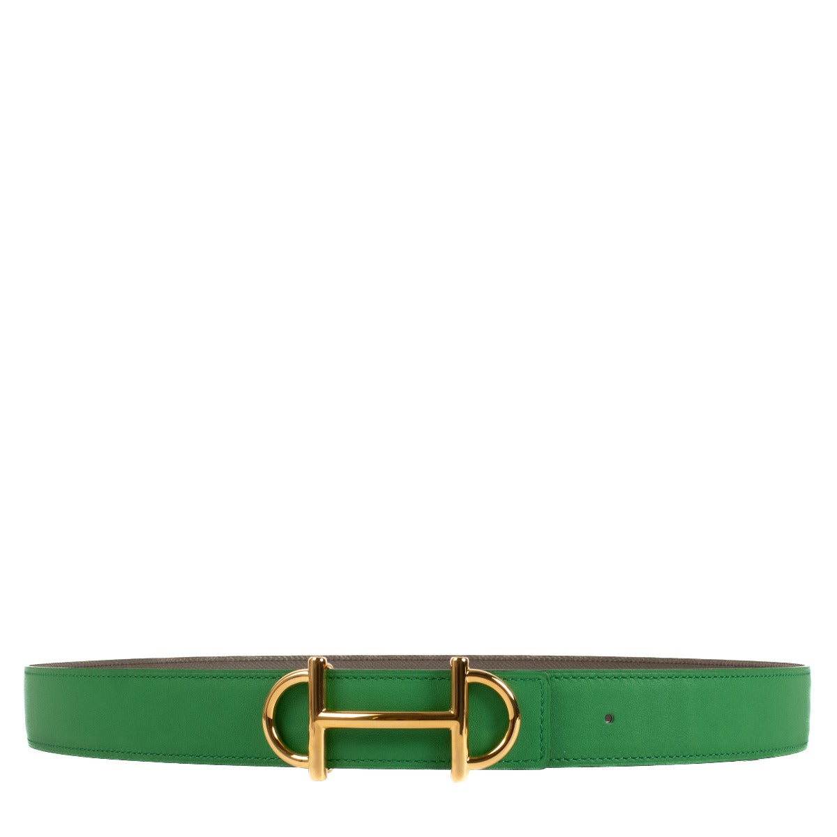 Hermès Gamma Belt Buckle & Reversible Leather Strap 32 mm - Size 95