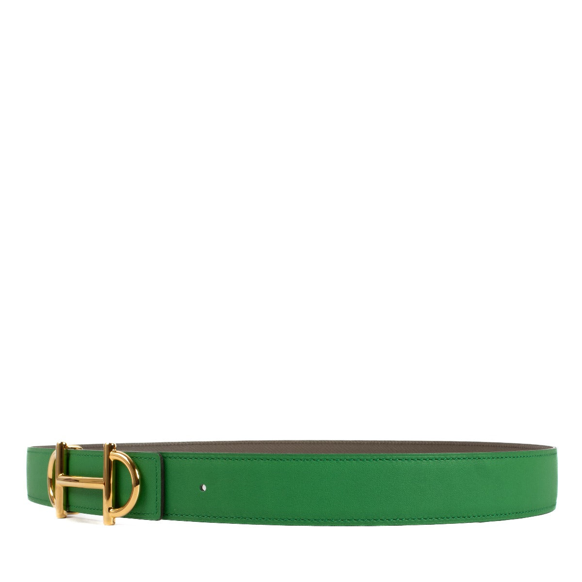 Hermès Gamma Belt Buckle & Reversible Leather Strap 32 mm - Size 95