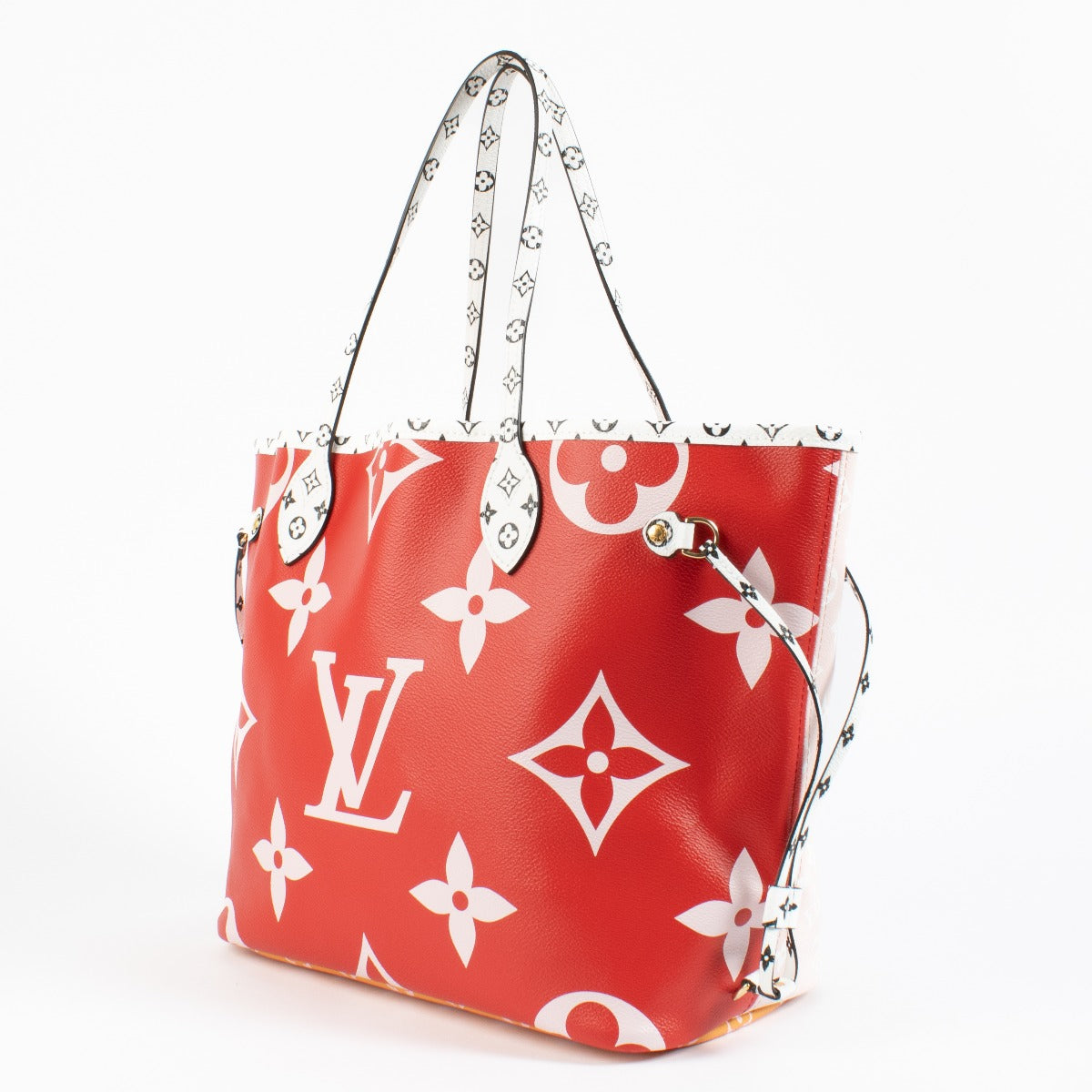 Louis Vuitton Red Giant Monogram Neverfull MM Bag