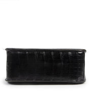 Authentique seconde-main vintage Delvaux Vintage Croco Top Handle Bag achète en lligne webshop LabelLOV