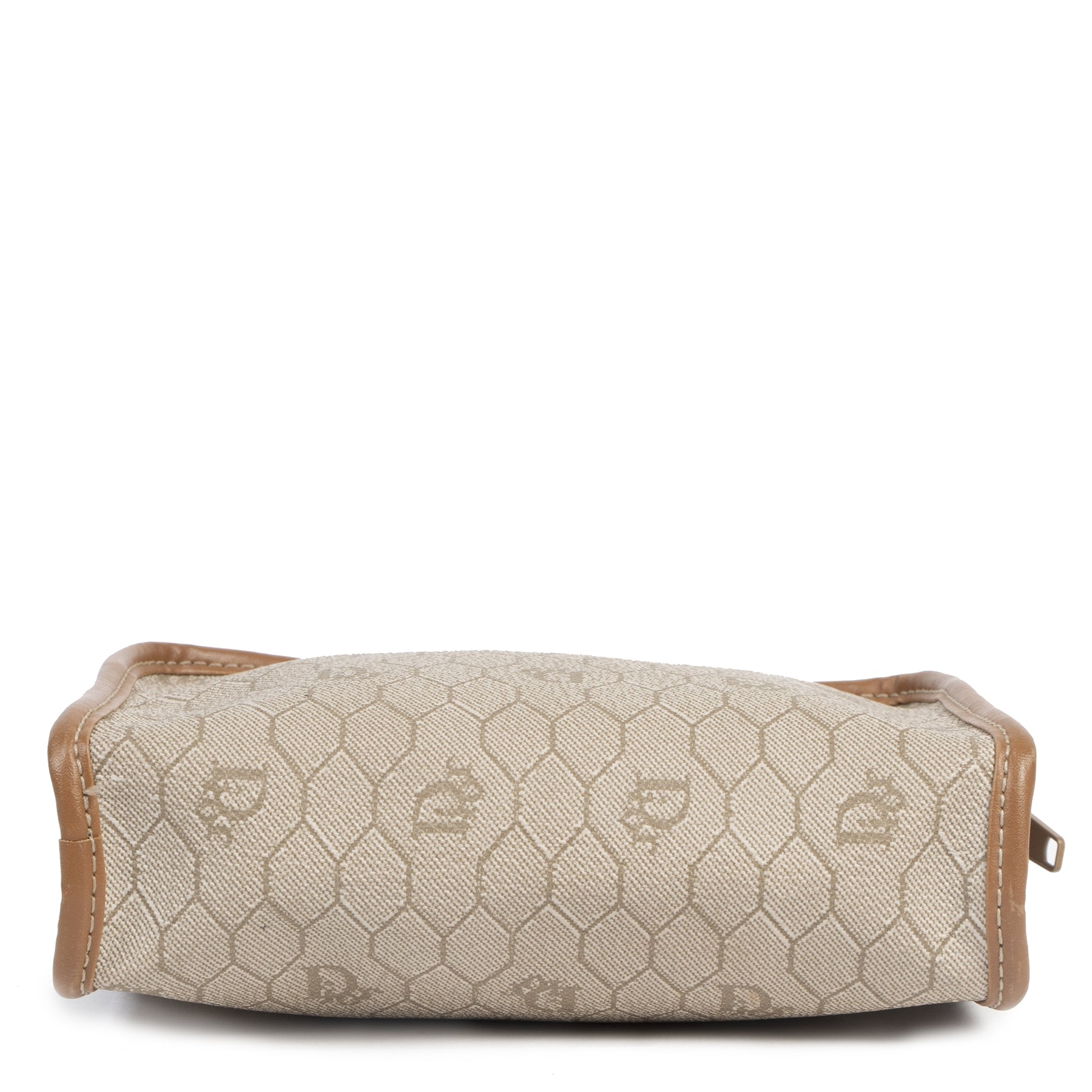 Authentic second-hand vintage Dior Beige Honeycomb Cosmetic Case buy online webshop LabelLOV