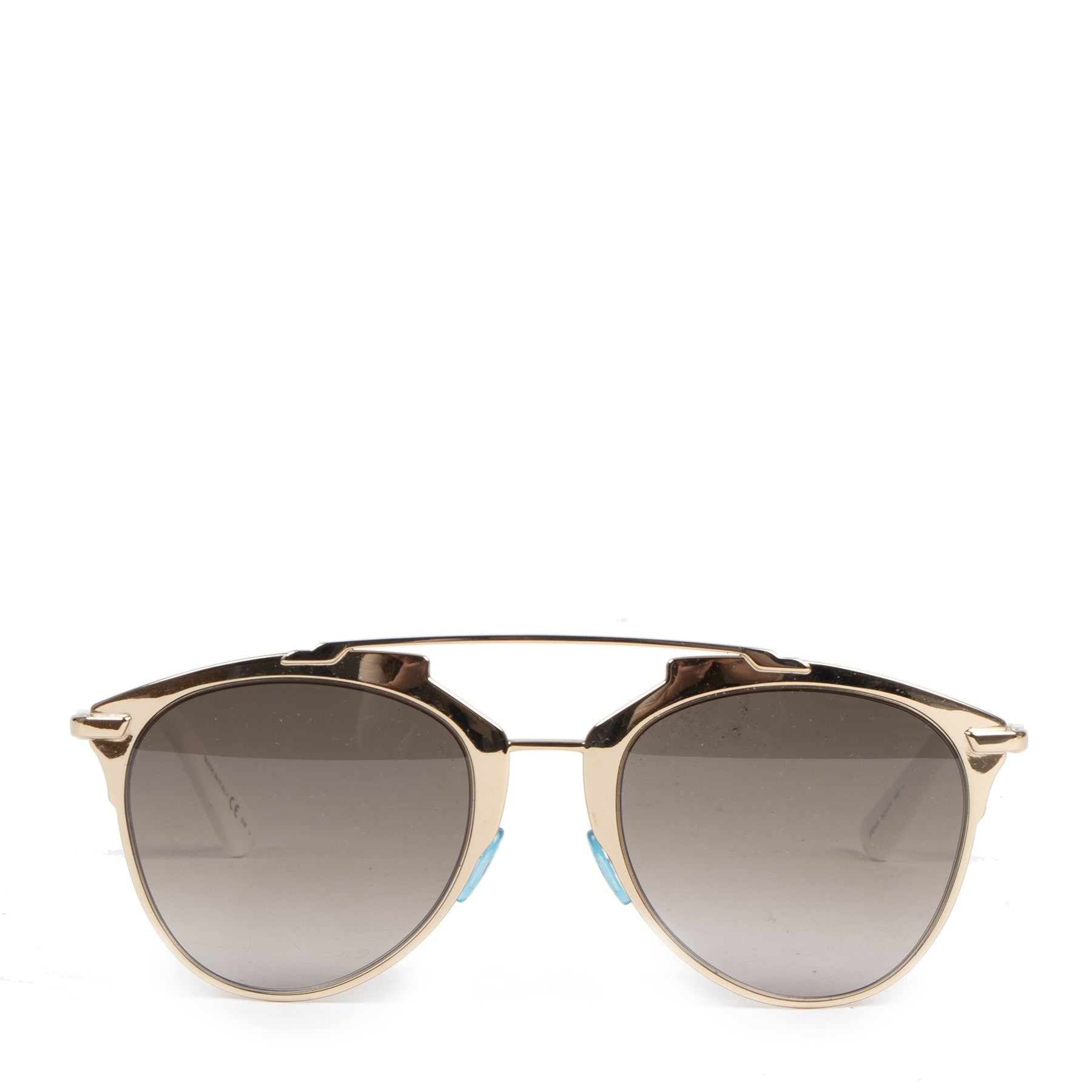 Authentic second-hand vintage Dior So Real Silver White Sunglasses buy online webshop LabelLOV