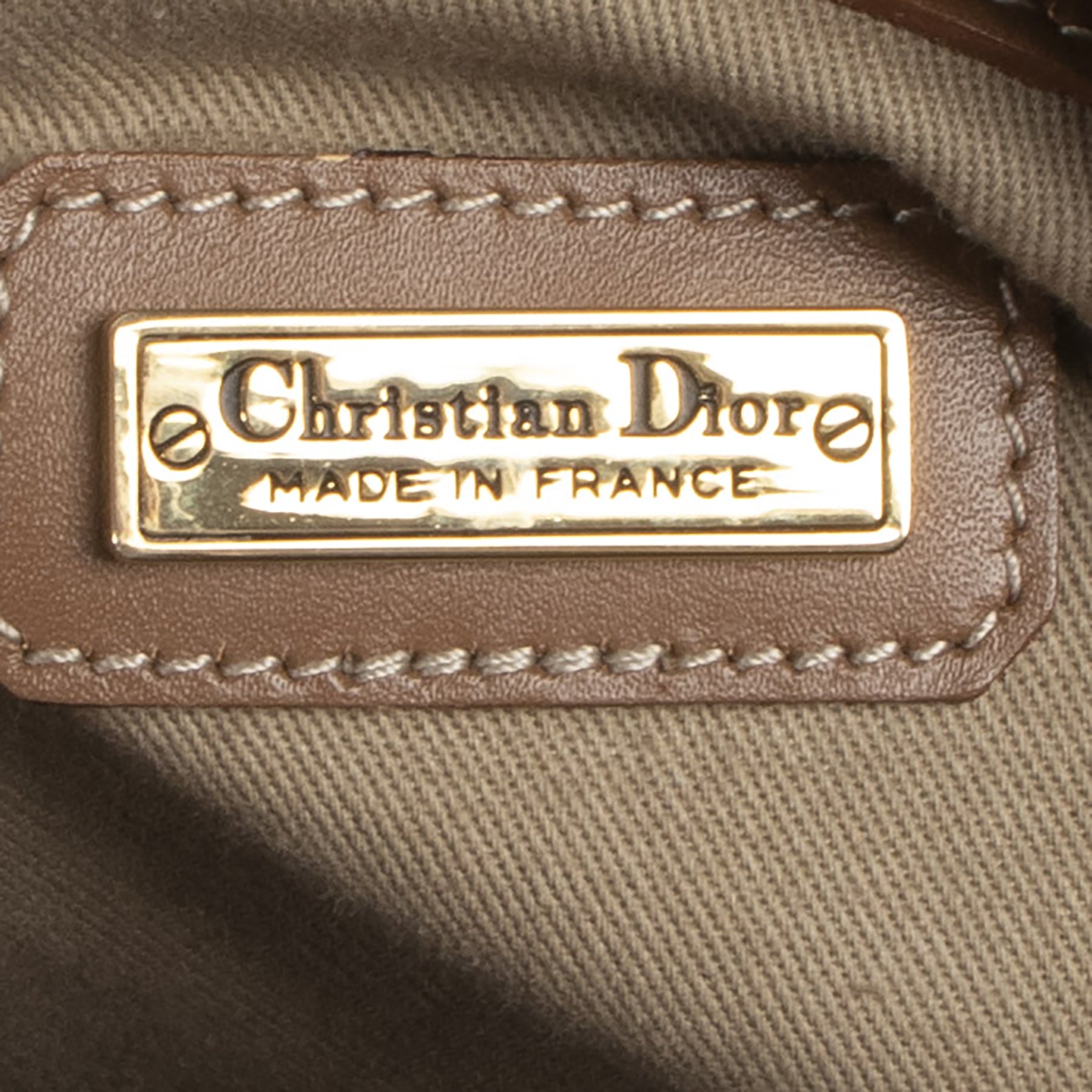 Authentieke tweedehands vintage Dior Grey Honeycomb Travel Bag koop online webshop LabelLOV