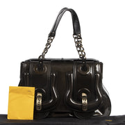 Fendi Patent B. Brownish Metallic Shoulder Bag kopen en verkopen aan de beste prijs online
