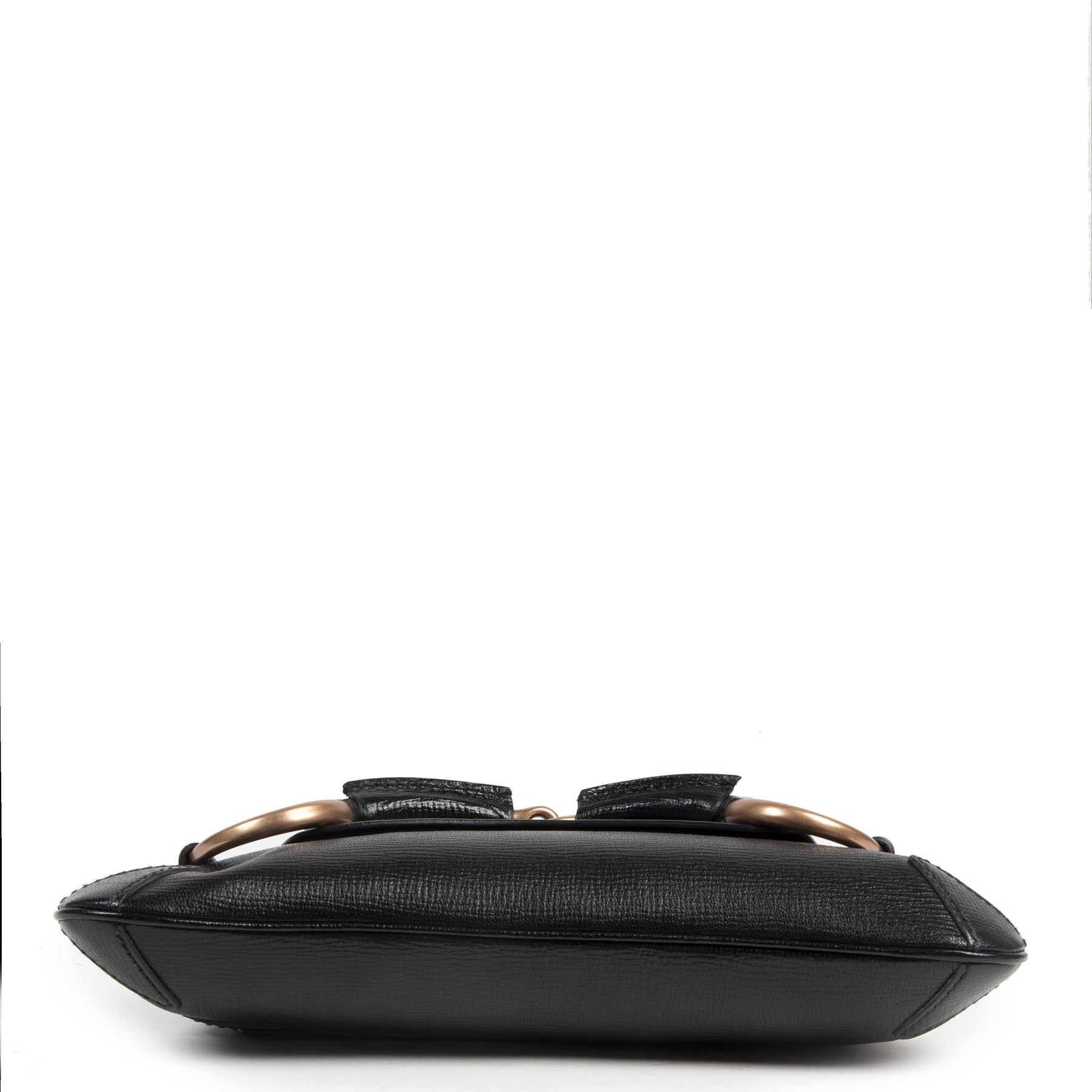 Authentic secondhand Gucci Black Horsebit Shoulder Bag designer bags fashion luxury vintage webshop designer brands safe secure online shopping