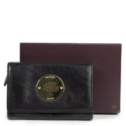 Authentic second-hand vintage Mulberry Black Daria Wallet buy online webshop LabelLOV