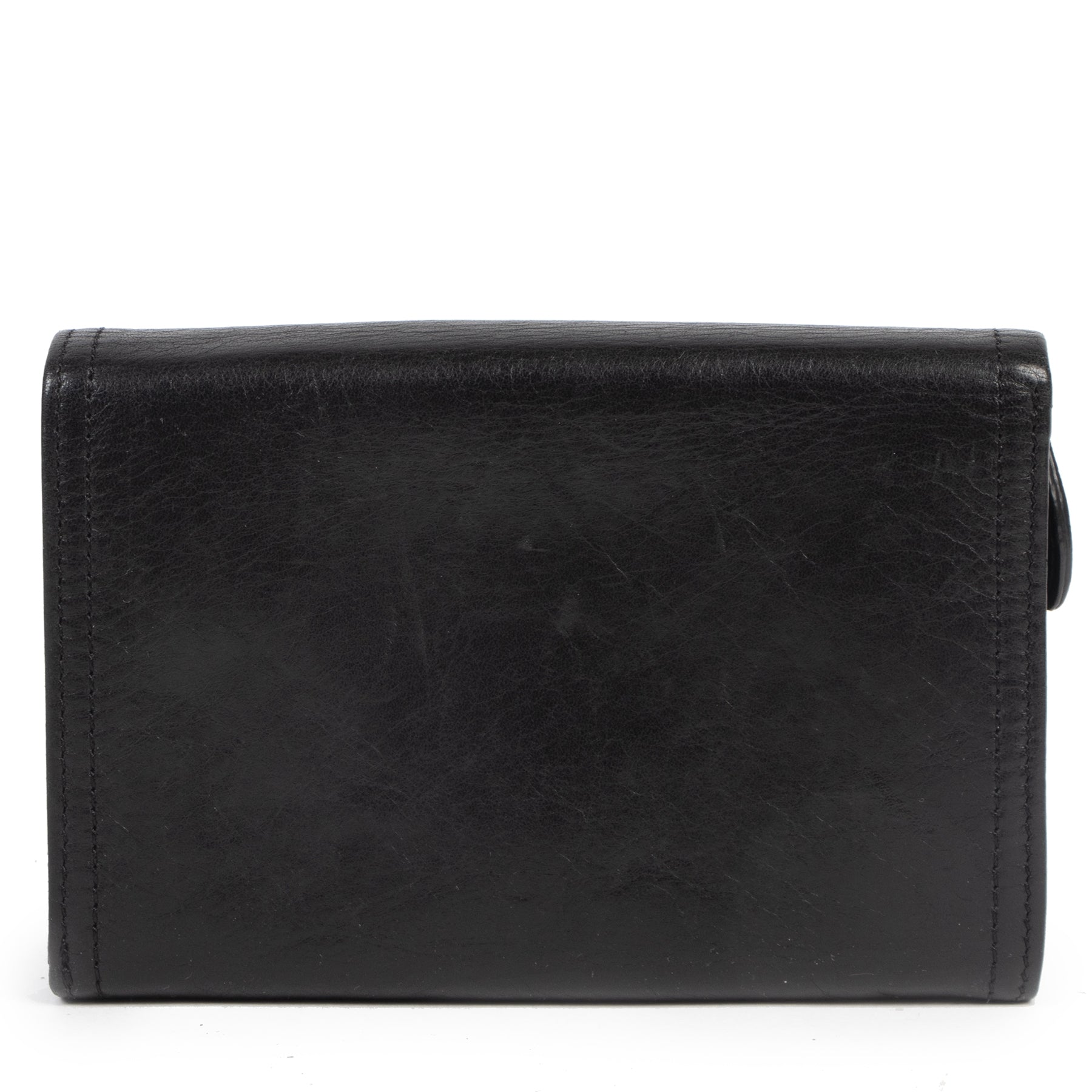 Authentieke tweedehands vintage Mulberry Black Daria Wallet koop online webshop LabelLOV