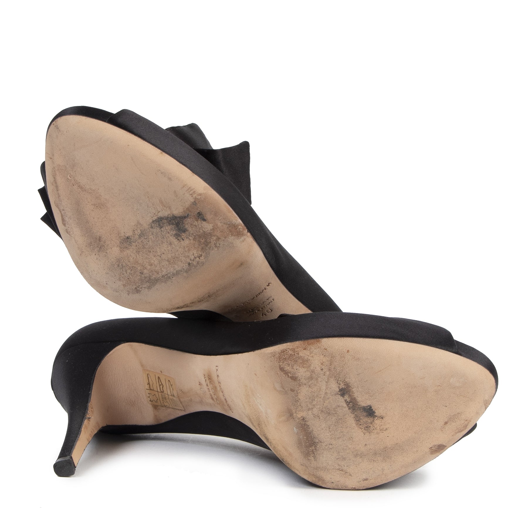Authentique seconde-main vintage D&G Black Silk Pumps - Size 40 achète en ligne webshop LabelLOV