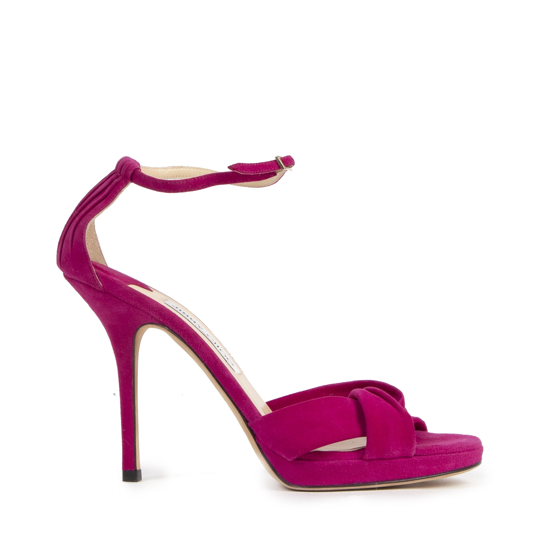 Authentic second-hand vintage Jimmy Choo Suede Sandal Heels - Size 40 buy online webshop LabelLOV