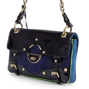 Authentic secondhand Versace Mauve & Blue Shoulder Bag designer bags fashion luxury vintage webshop safe secure online shopping