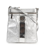 Authentic secondhand Versace Silver Messenger Crossbody Bag designer bags luxury vintage webshop
