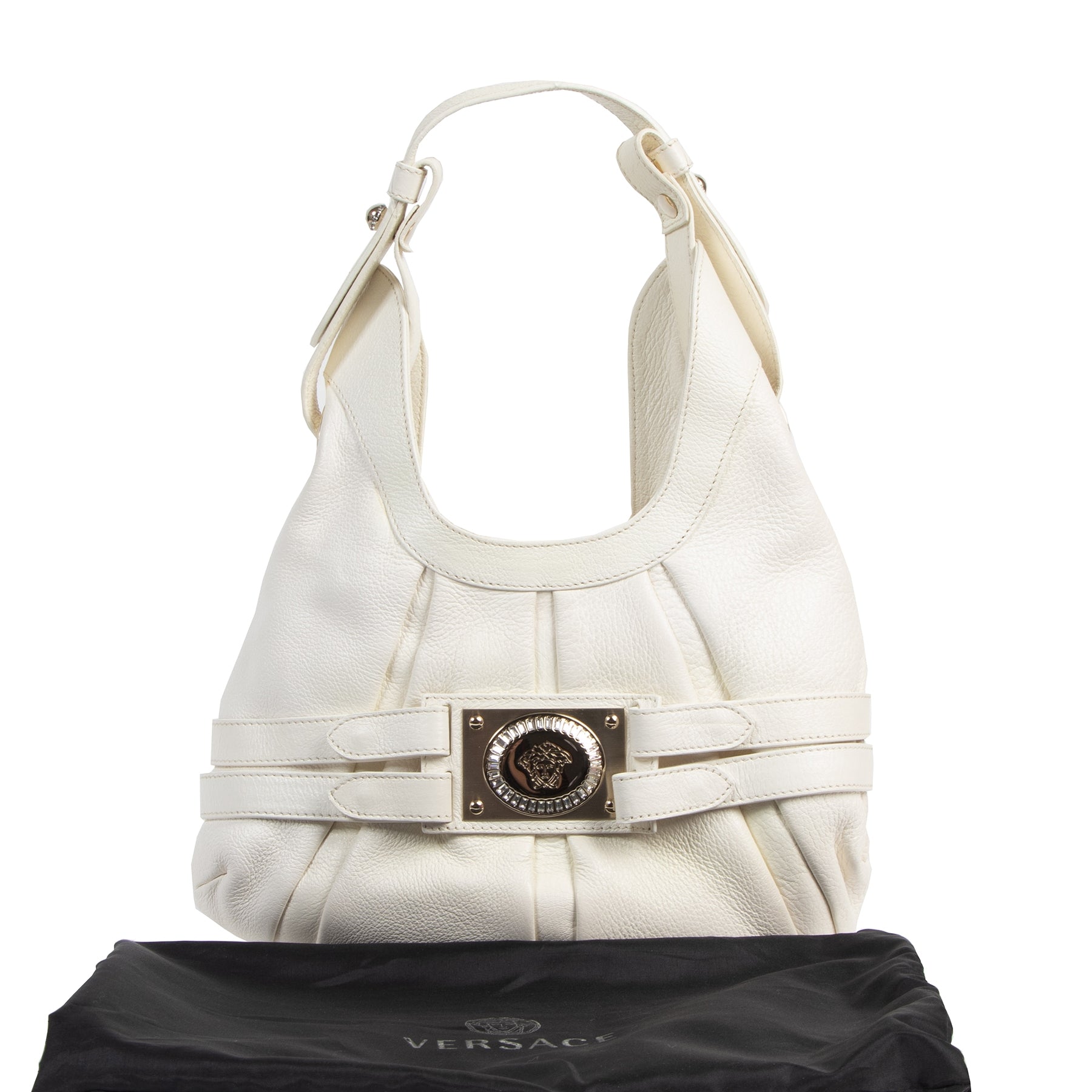 Authentique seconde-main vintage Versace White Shoulder Bag achète en ligne webshop LabelLOV