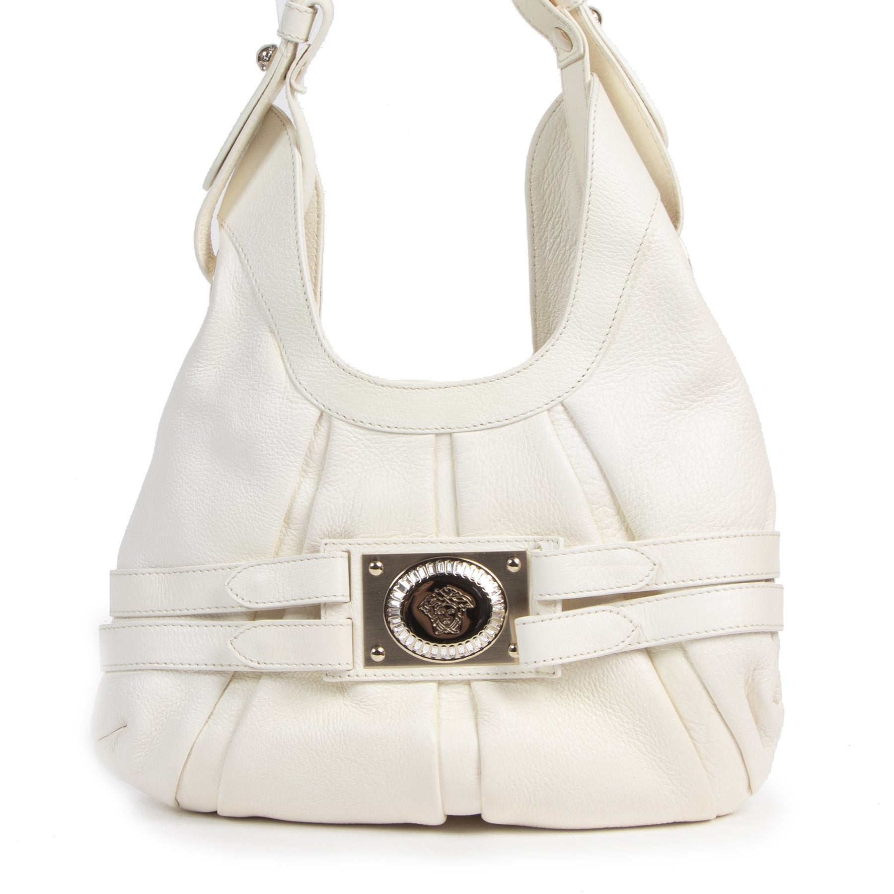 Authentic second-hand vintage Versace White Shoulder Bag buy online webshop LabelLOV