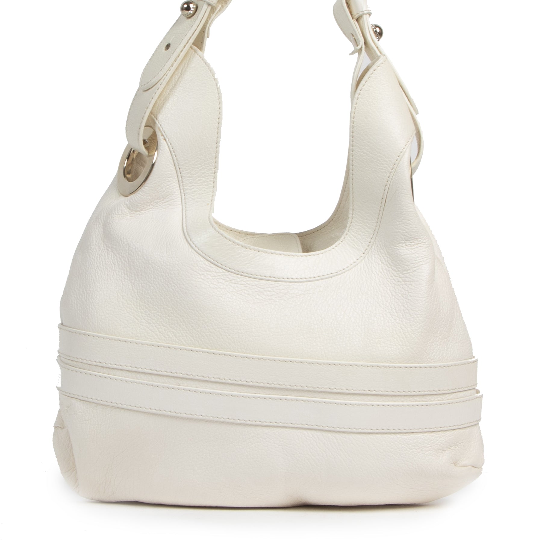 Authentic second-hand vintage Versace White Shoulder Bag buy online webshop LabelLOV