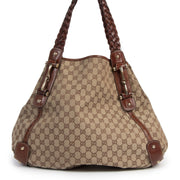 Authentic secondhand Gucci Monogram Pelham Shoulder Bag designer bags fashion luxury vintage webshop safe secure online shopping