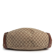 Authentieke Tweedehands Gucci Monogram Pelham Shoulder Bag juiste prijs veilig online shoppen luxe merken webshop winkelen Antwerpen België mode fashion