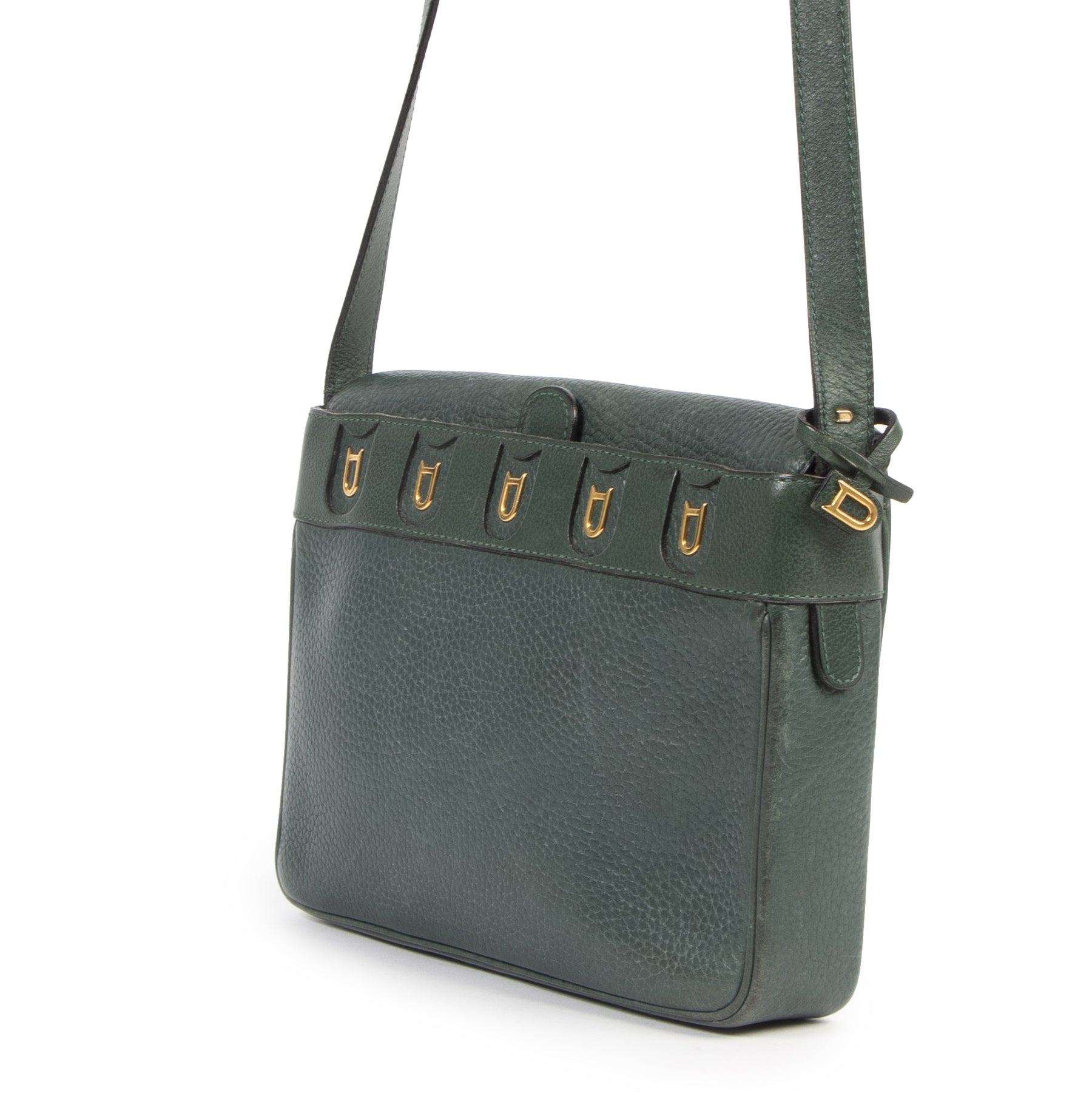 shop safe online Delvaux Green D Crossbody Bag