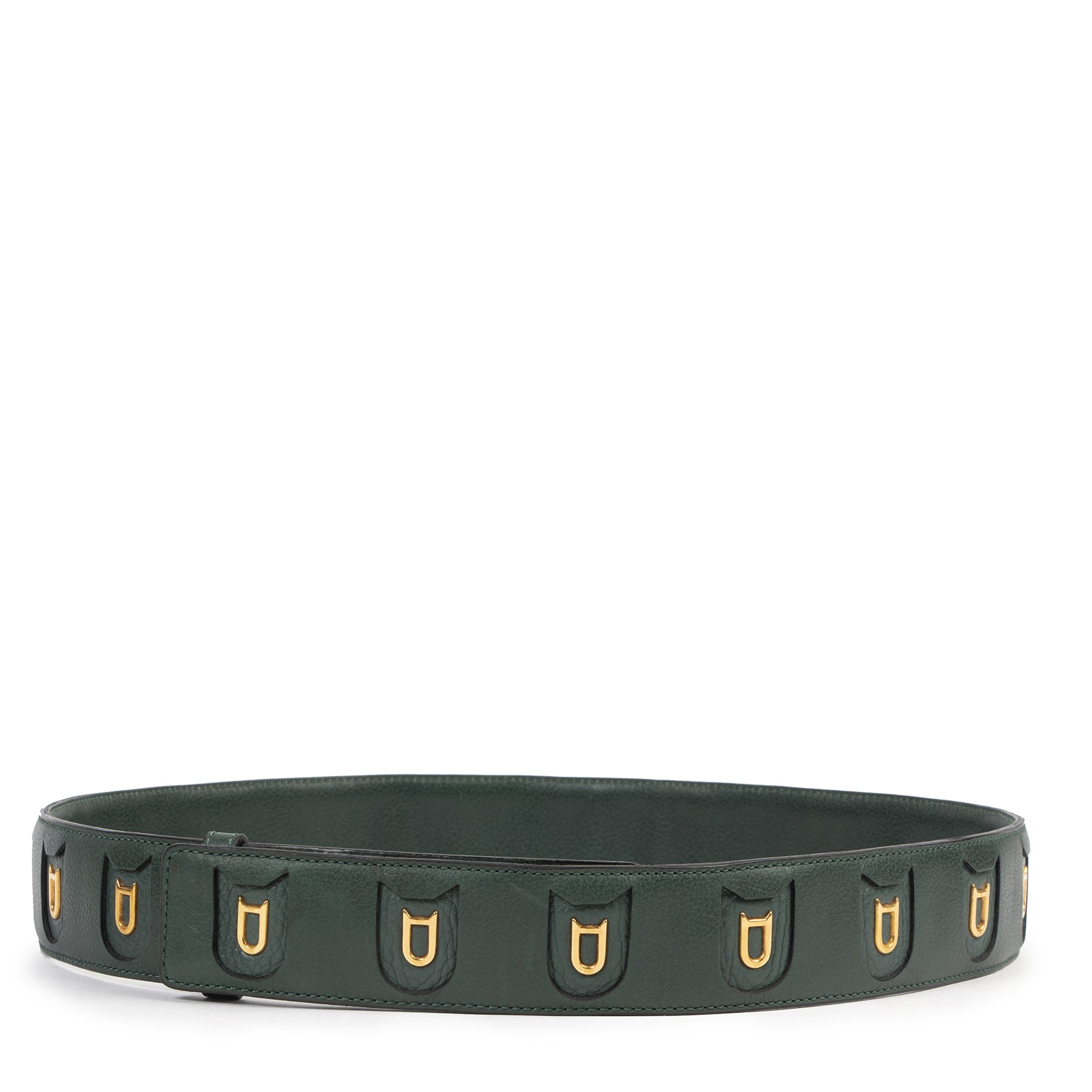 Are you looking for an authentic designer Delvaux Green D Logo Belt
