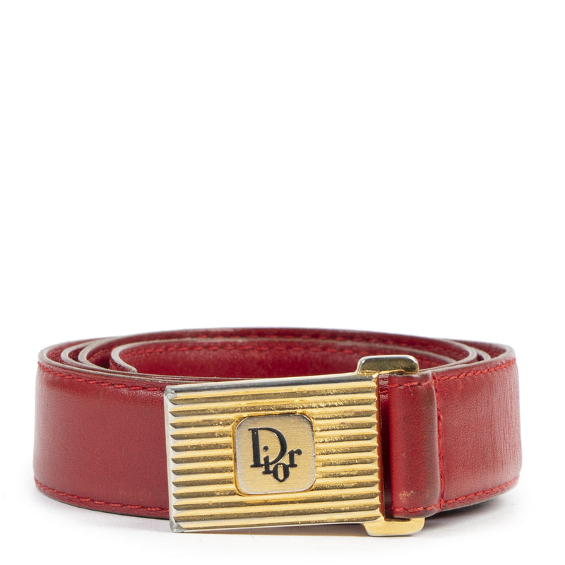 acheter en linge Dior Red Belt - Size 75