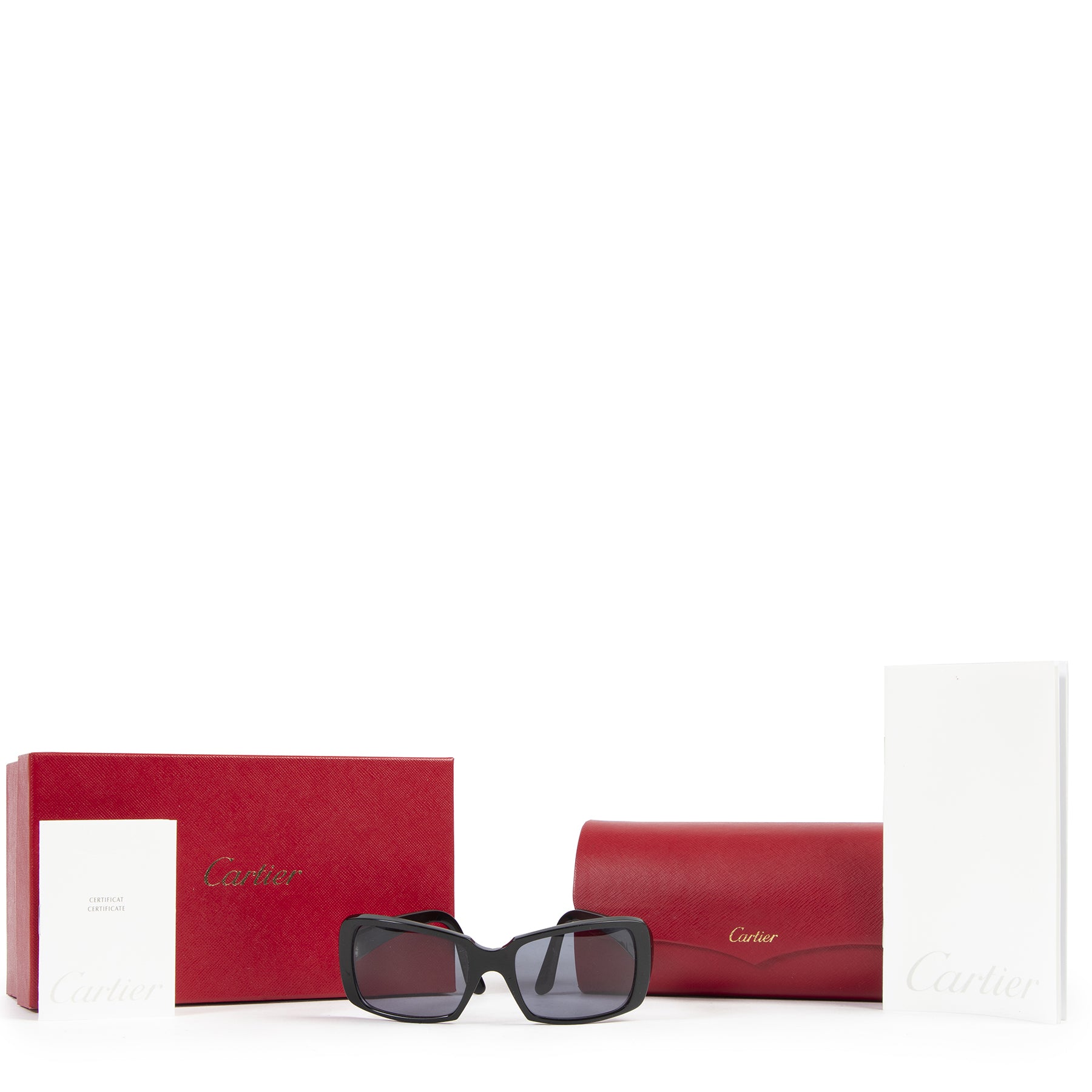 Cartier Black Sunglasses 100% authentic designer bags online at Labellov