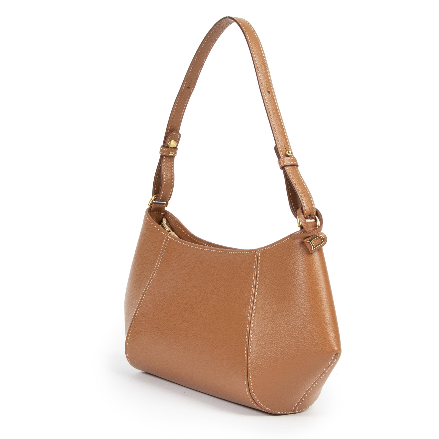 acheter en ligne seconde main Delvaux Cognac Desir Shoulder Bag