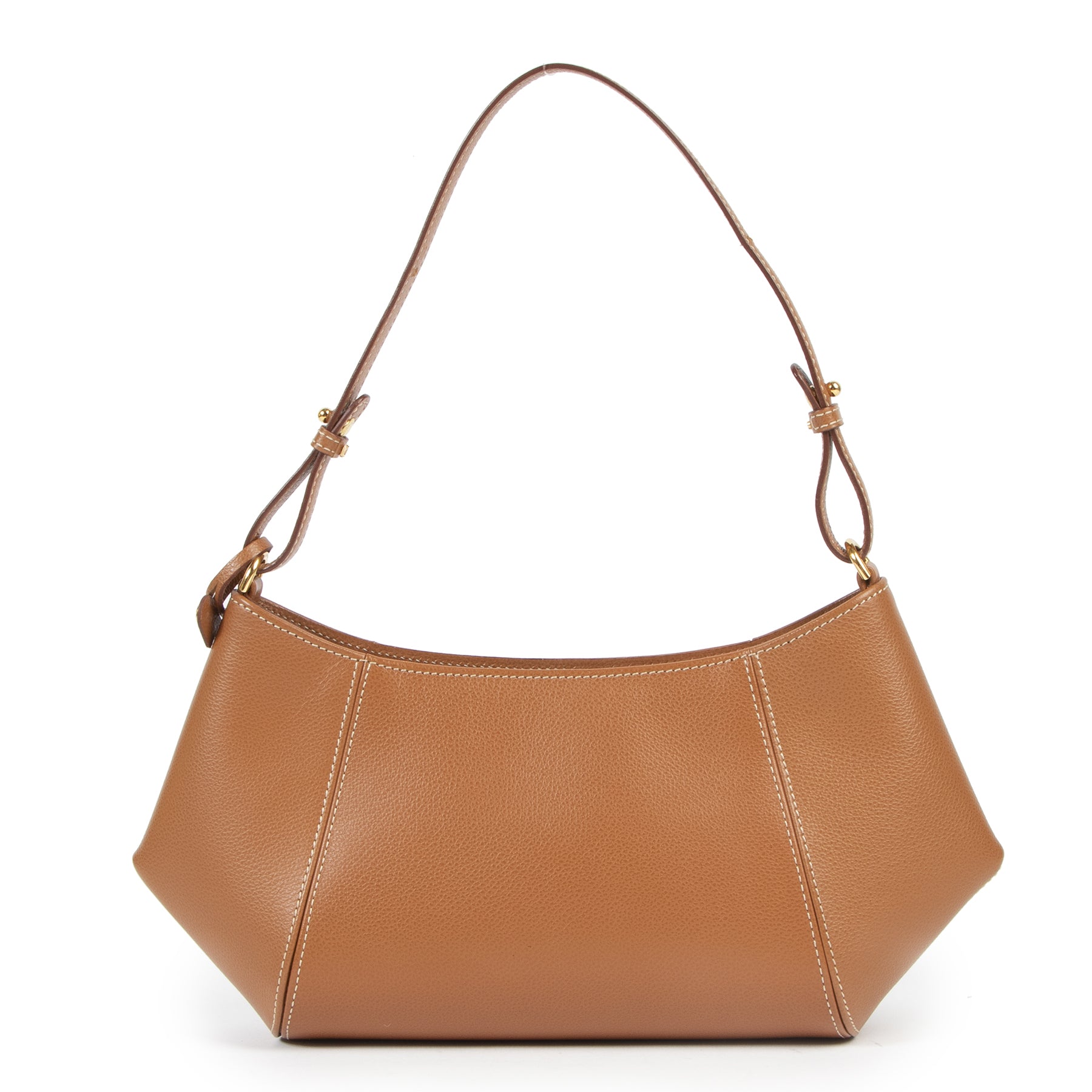 koop veilig online Delvaux Cognac Desir Shoulder Bag