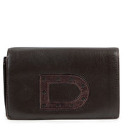 Shop safe online 100% authentic second hand Delvaux Brown Leather D Wallet in very good condition at the right price at Labellov in Antwerp.